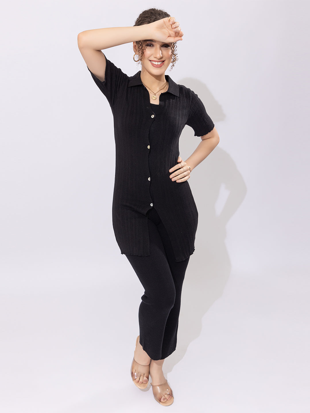 808 Modest Tunic Top I Black