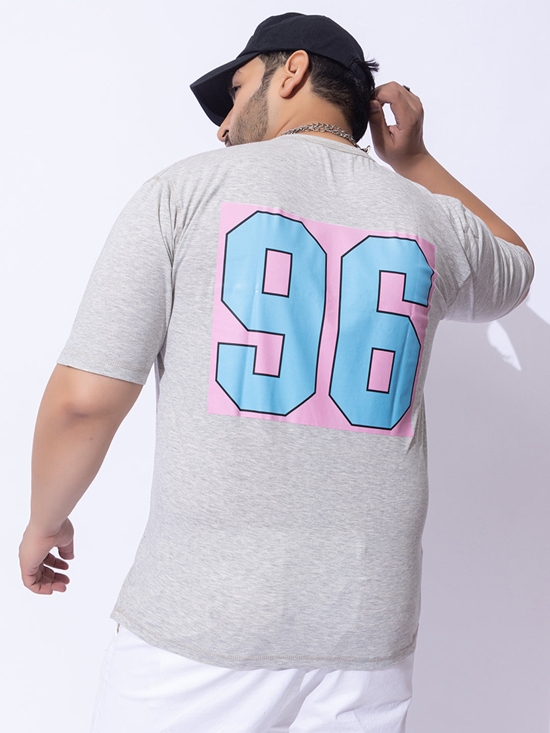 129 PLUS Oversized Fit Pure Cotton T-shirt