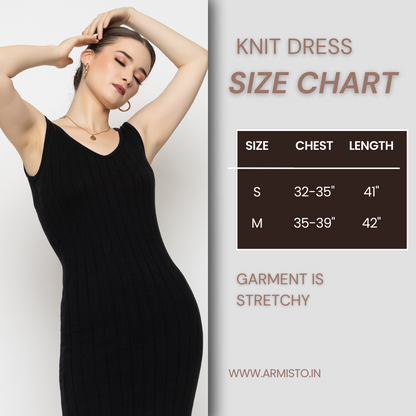 413 Maternity Knit Dress I Black